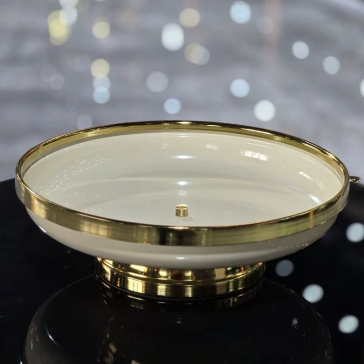 شیرینی خوری سفید طلایی