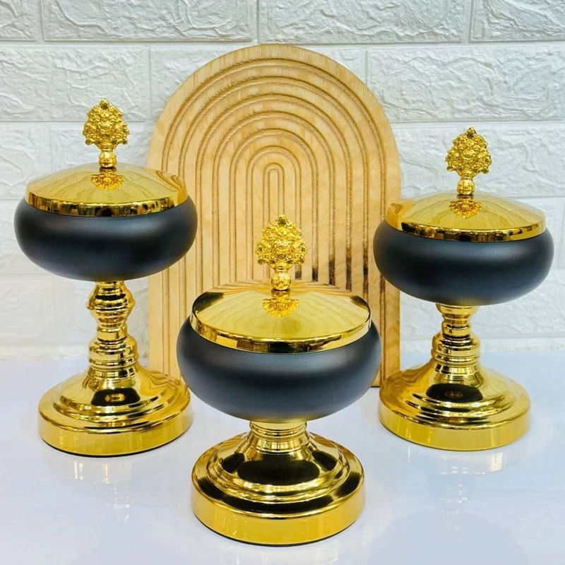 شکلات خوری توپی سه سایز مشکی ظلایی